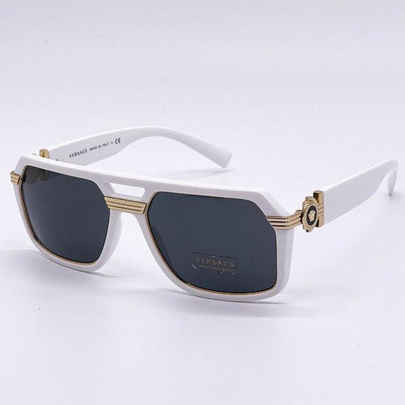 Ladies Versace White 58mm Sunglasses